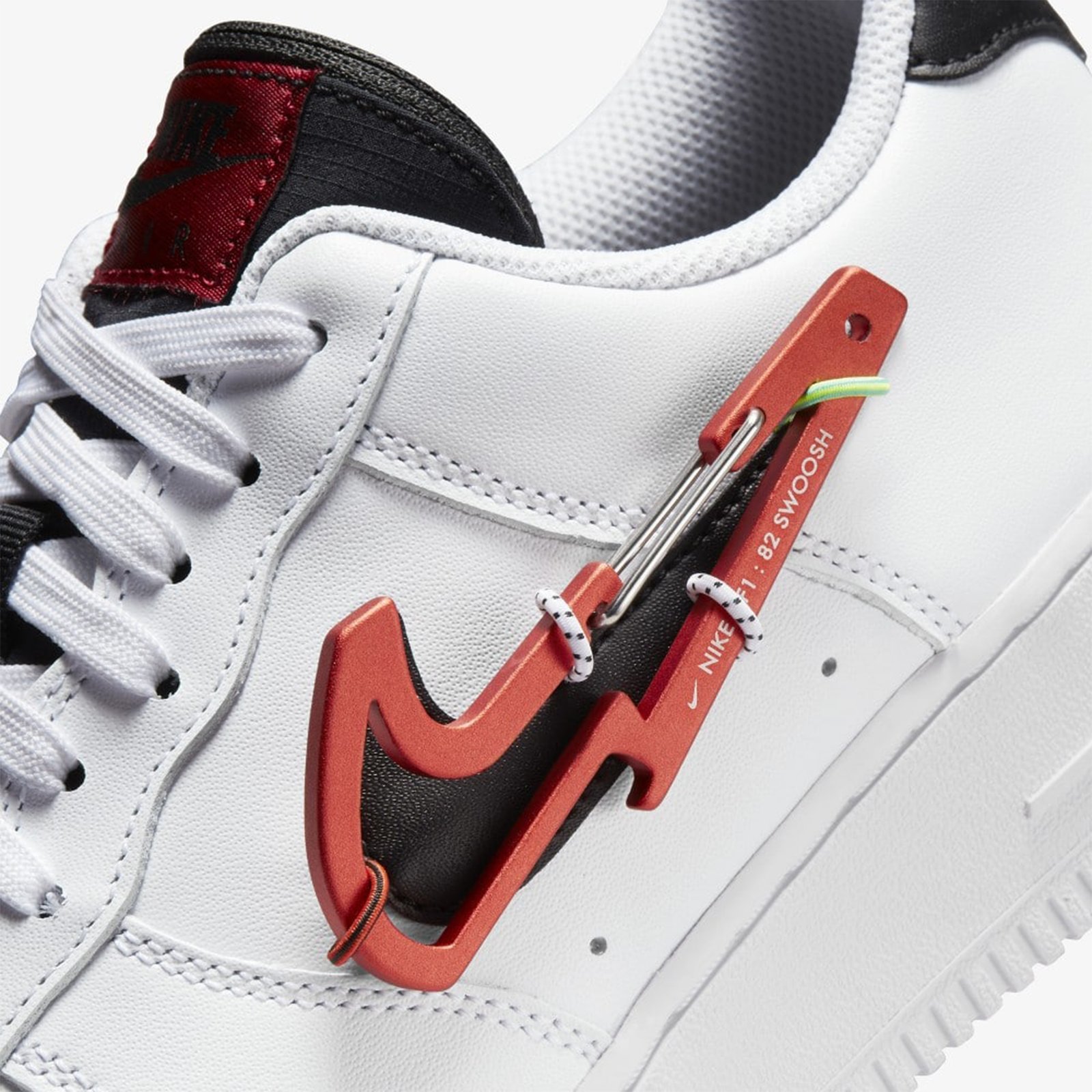 Nike Air Force 1 07 Premium Carabiner Swoosh Red