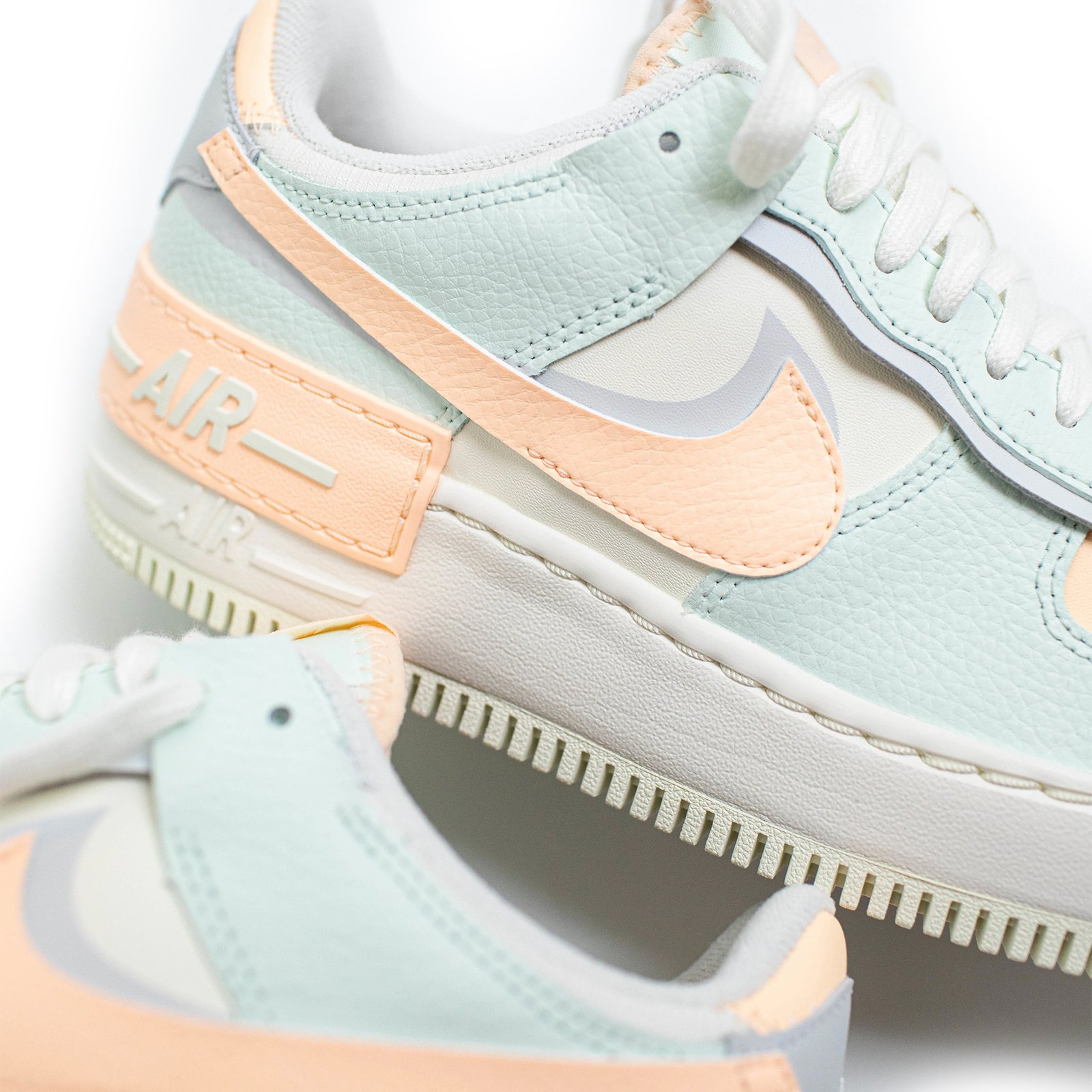 Nike Air Force 1 Barely Green Crimson Tint